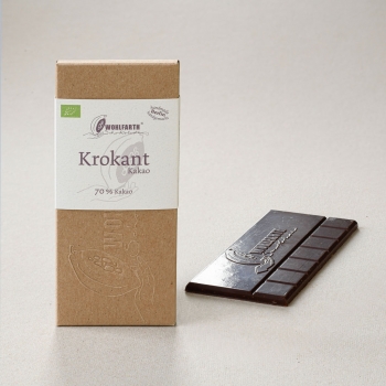Dunkle Schokolade "Krokant Kakao", Bio